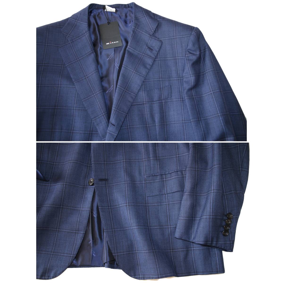 156万 Kiton キートン【14ミクロン = Super190】スーツ☆56