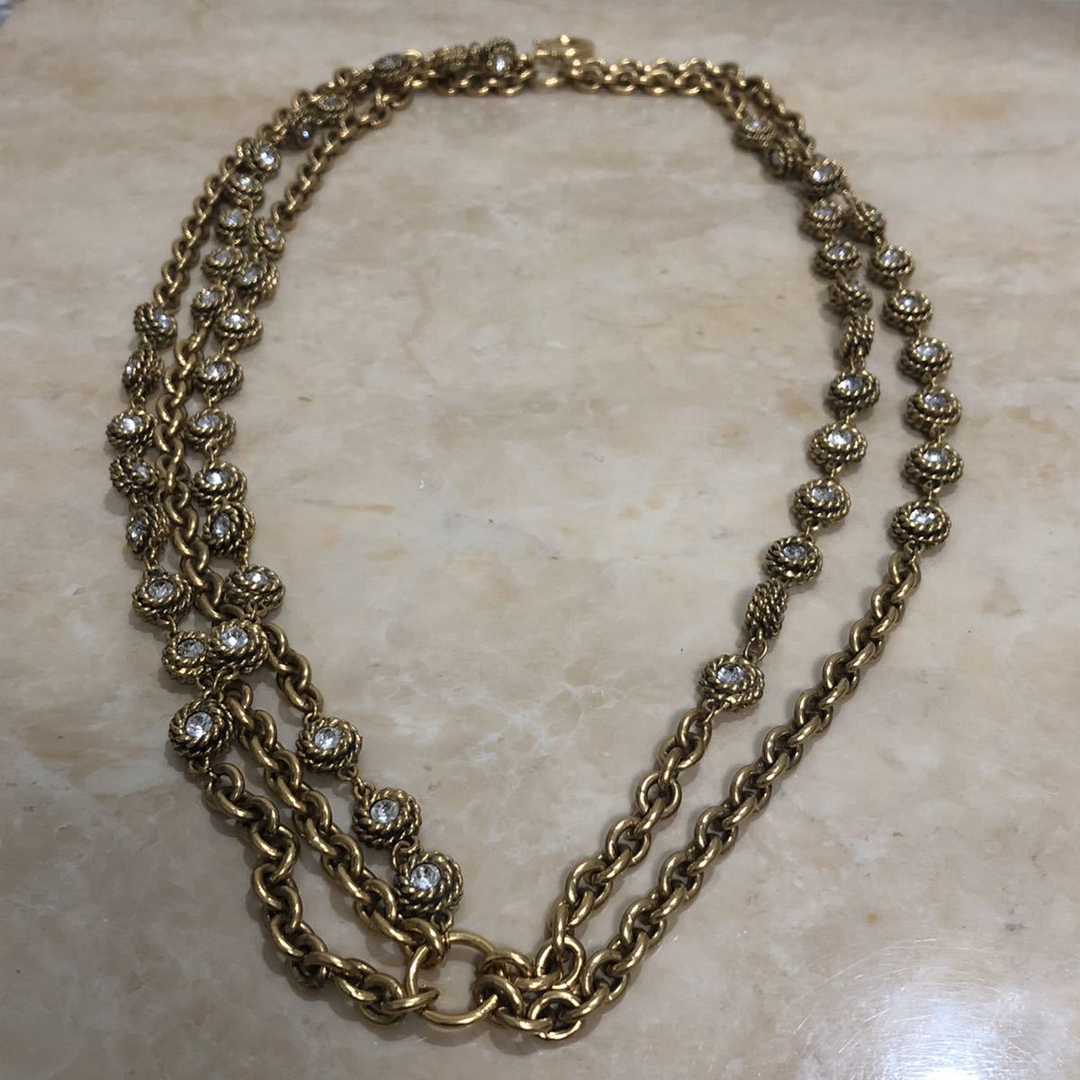 チョーカー CHANEL シャネル ココマーク ラインストーン ヴィンテージ 