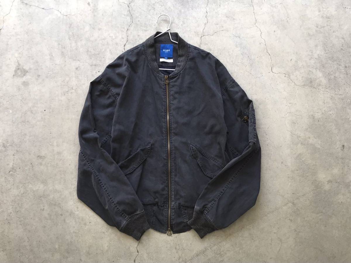 ビームス BEAMS MA-1 メンズ アウター サイズM BEAMS インディゴ染め 