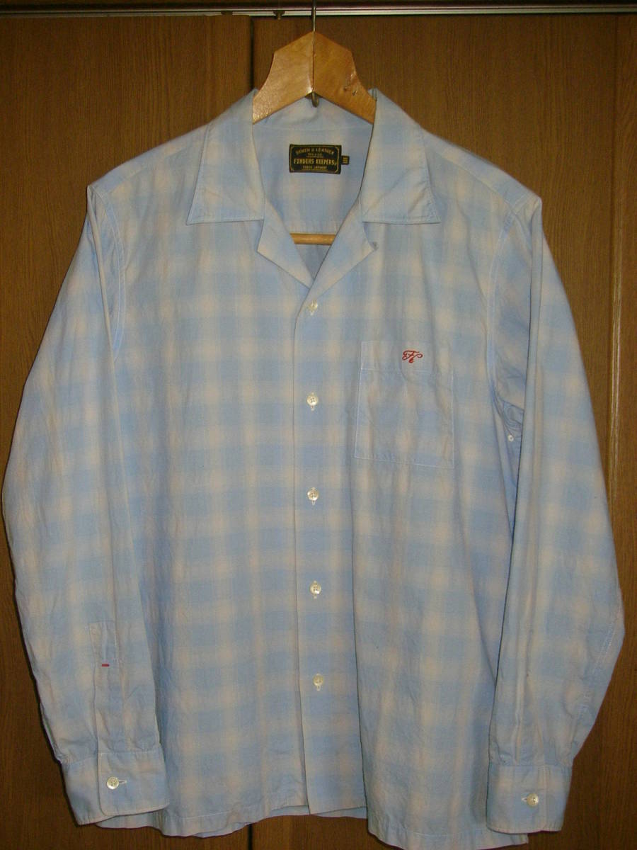 US 60s 50s 開襟 シャツ ボーリングシャツ シャドーチェック G431  