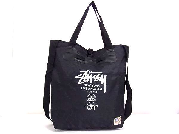 1円 Stussy ステューシー ナイロン 2way トートバッグ リュックサック バックパック 肩掛けかばん メンズ レディース ブラック系 A1384アn かばん バッグ 売買されたオークション情報 Yahooの商品情報をアーカイブ公開 オークファン Aucfan Com