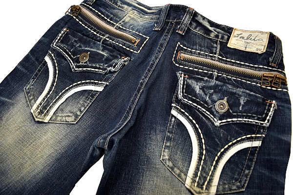 K-3436☆超美品☆LOLITA JEANS ロリータジーンズ S3P☆色落ち抜群 鬼 