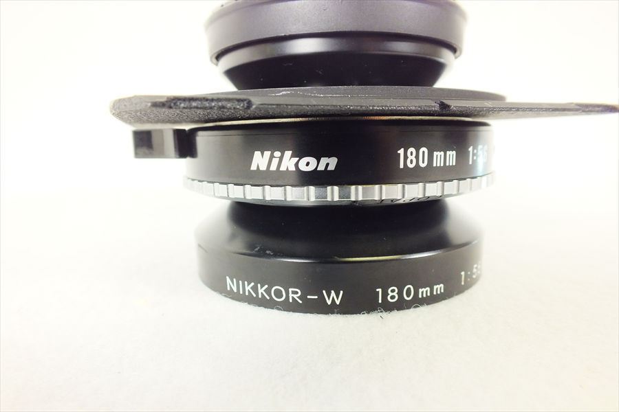◇Nikon ニコン NIKKOR-W 180mm 1:5.6 レンズ シャッター切れOK 現状品