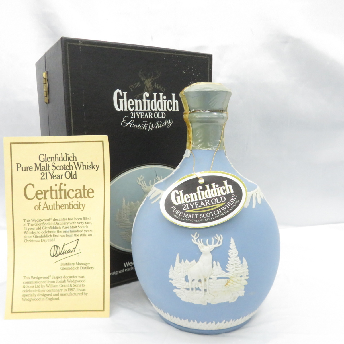 未開栓】Glenfiddich グレンフィディック 21年 ウェッジウッド 陶器