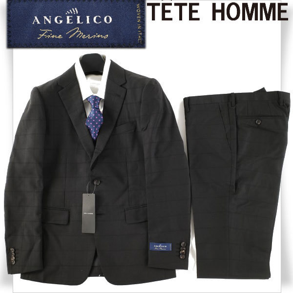 新品1円～☆定価5.7万 テットオム TETE HOMME イタリア生地 ANGELICO 