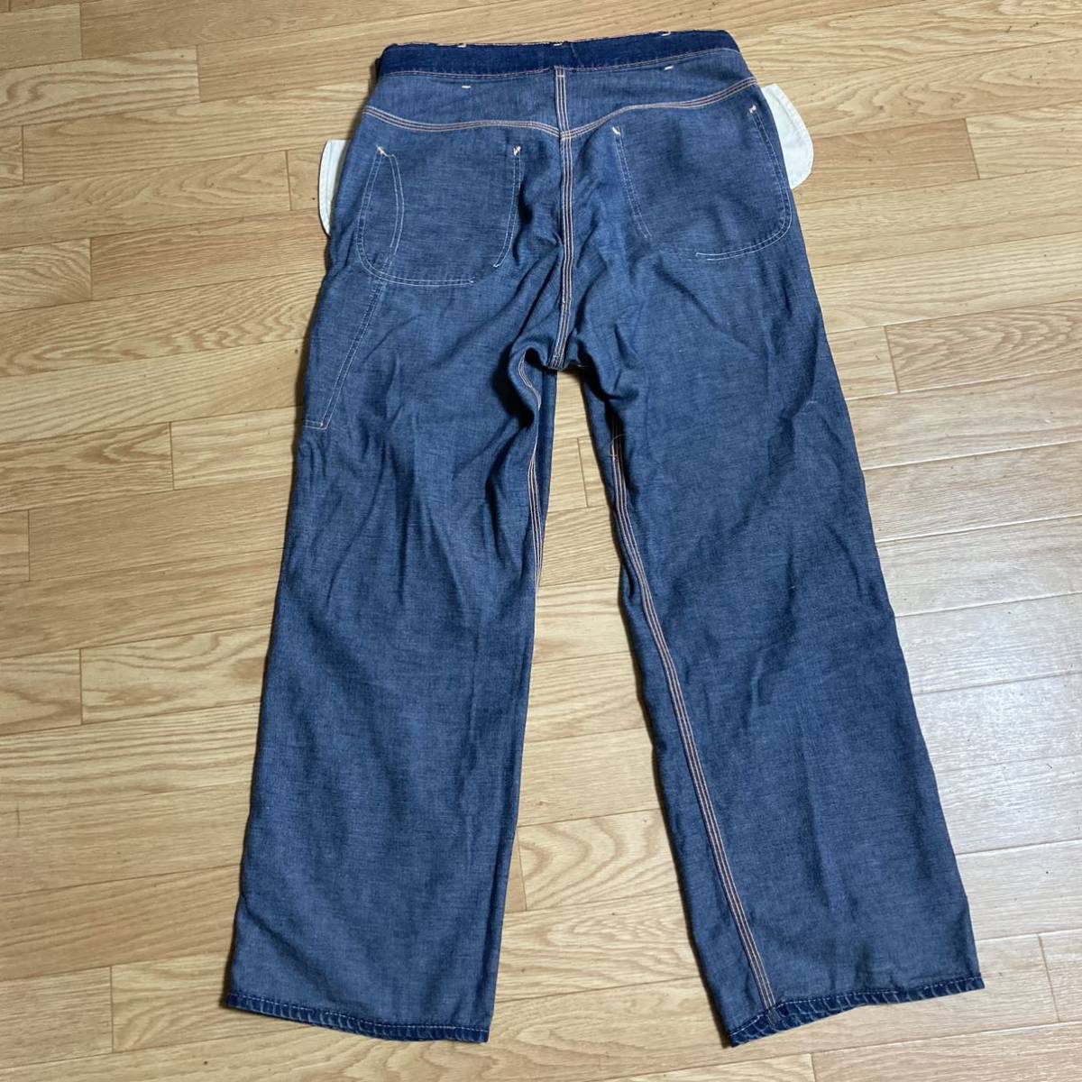 濃紺 50s unknown ペインターパンツ ヴィンテージ デニムパンツ リペア 