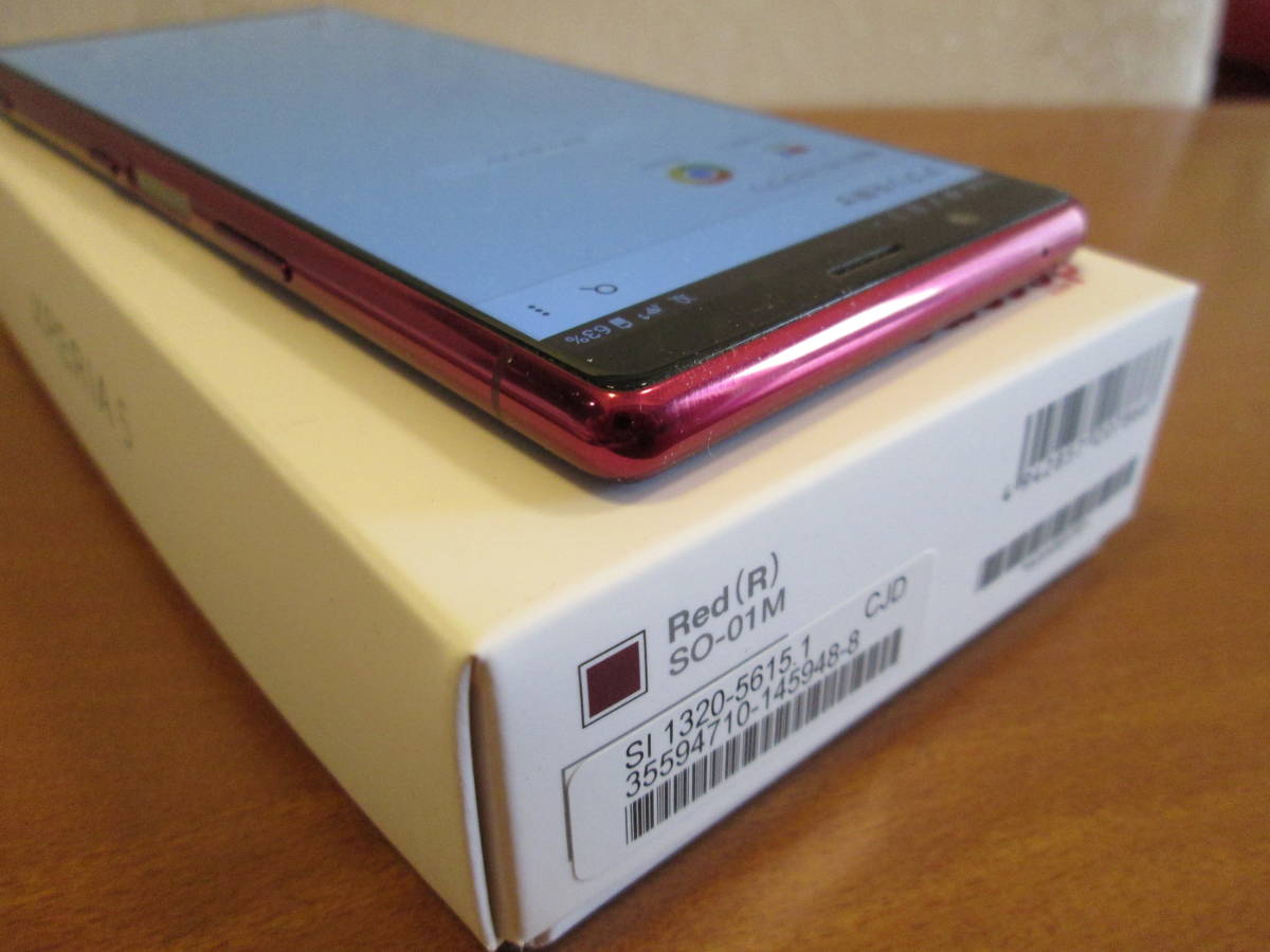 0 Xperia SO-01M SO ネットワーク利用制限〇(正常) SO-01M⁄レッド 【美品】