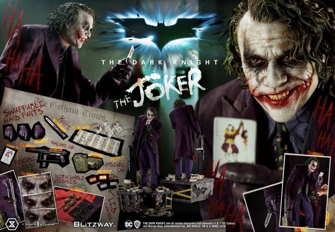 1円スタート プライム1スタジオ バットマン ダークナイト 1 3 ヒース レジャー ジョーカー スタチュー バットマン 売買されたオークション情報 Yahooの商品情報をアーカイブ公開 オークファン Aucfan Com