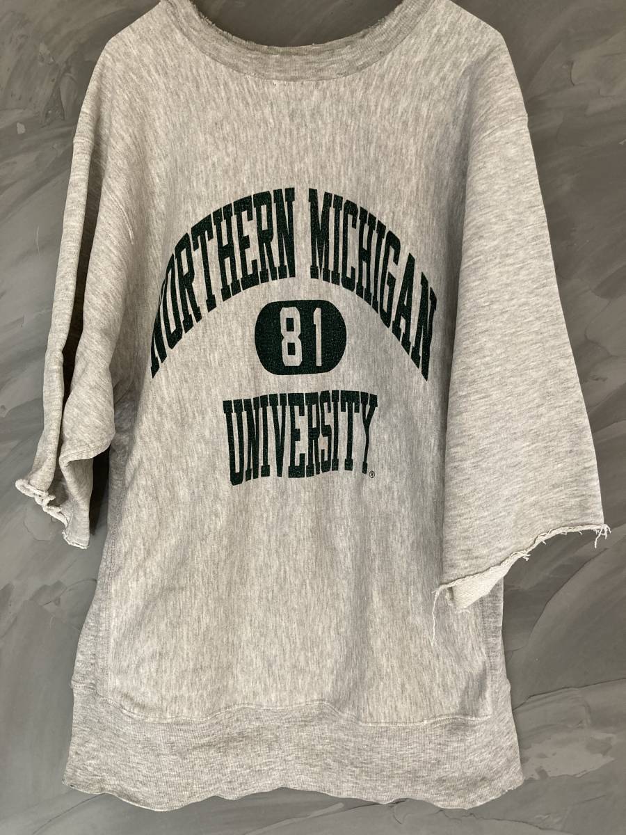 90s USA製 3連 Champion Reverse Weave sweat XL Gray チャンピオン 