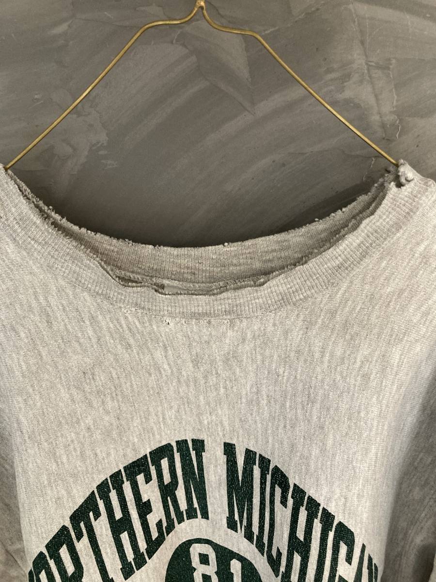90s USA製 3連 Champion Reverse Weave sweat XL Gray チャンピオン 