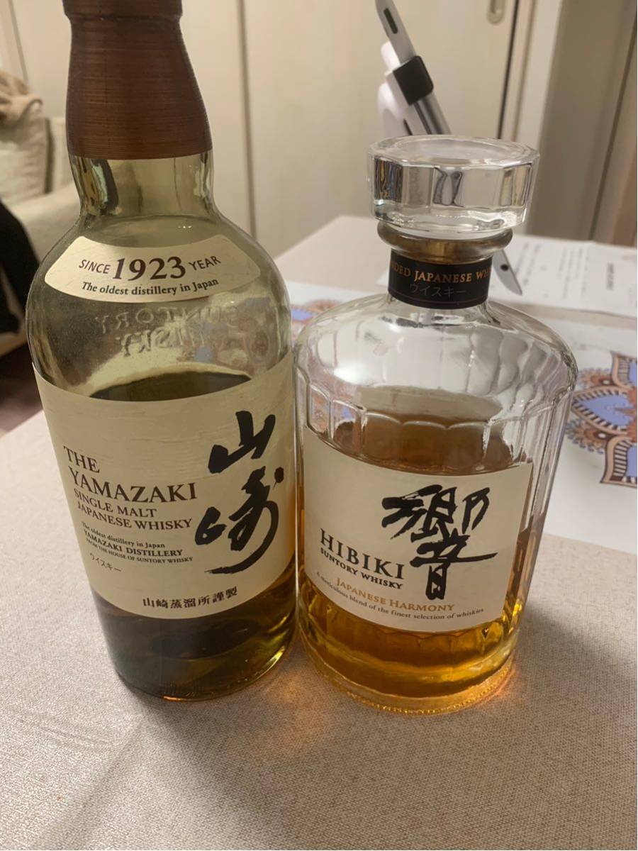 山崎シングルモルト & 響ジャパニーズハーモニー ウイスキー セット