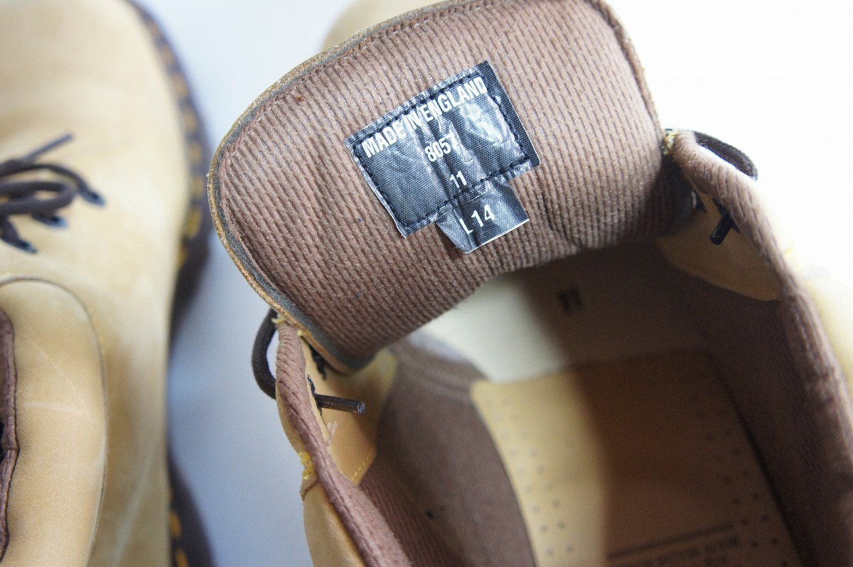 希少 ENGLAND製 Dr.Martens ドクターマーチン 8057 3ホール ヌバック