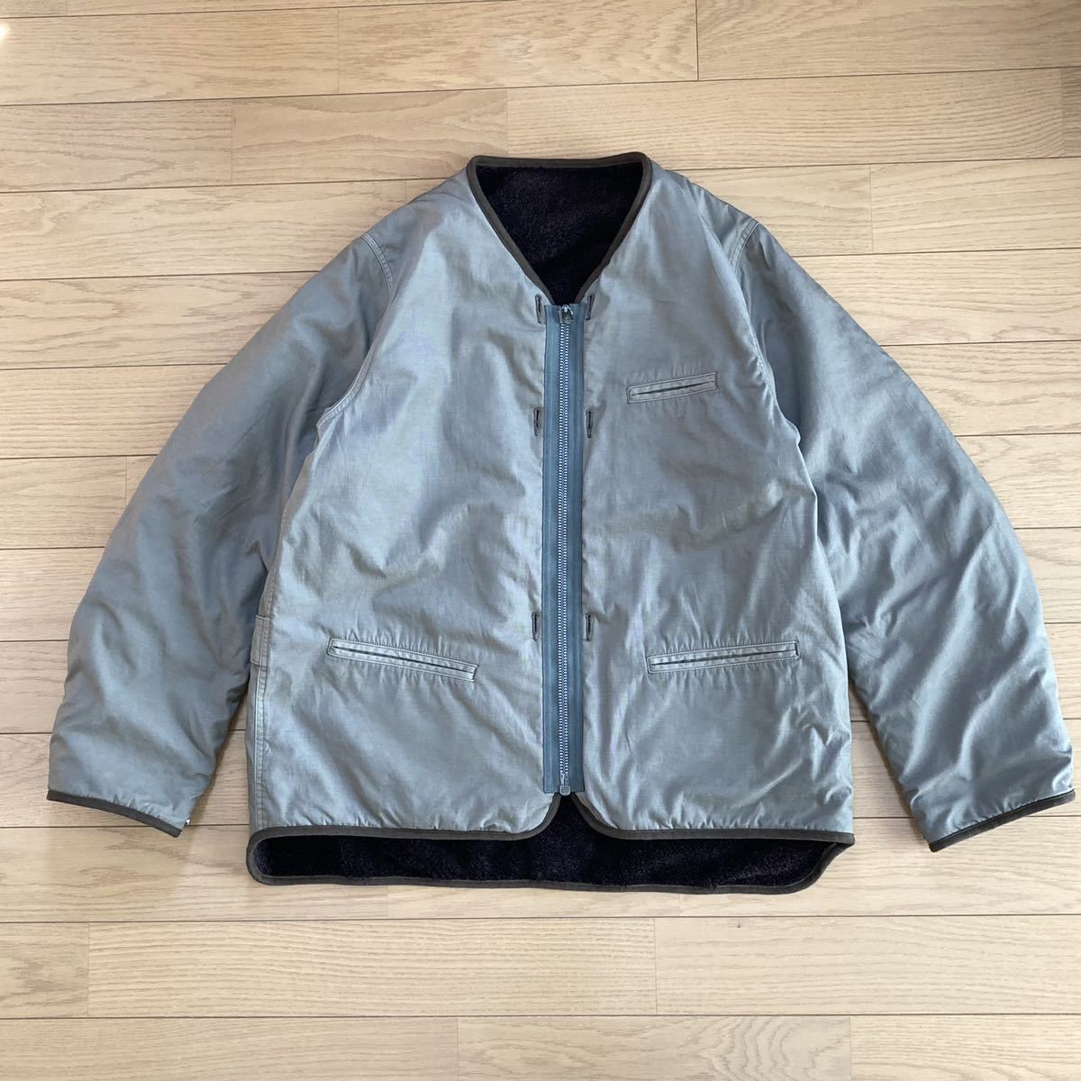 VISVIM contrary dept LINER JKT FISHERMAN VEST UNEVEN DYE CRASH ICT 