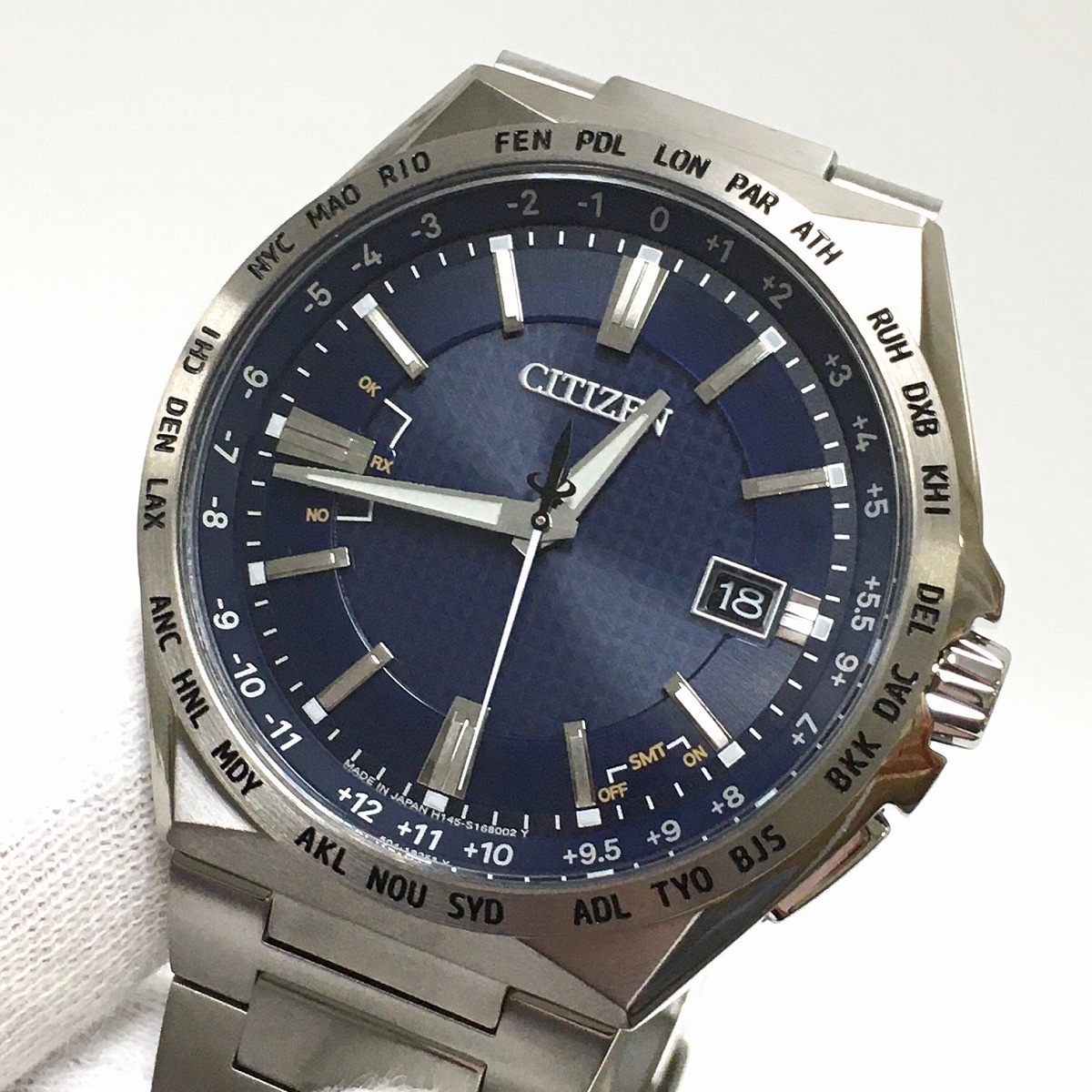 中古】CITIZEN ATTESA 腕時計 CB0210-54L エコドライブ ACT Line 
