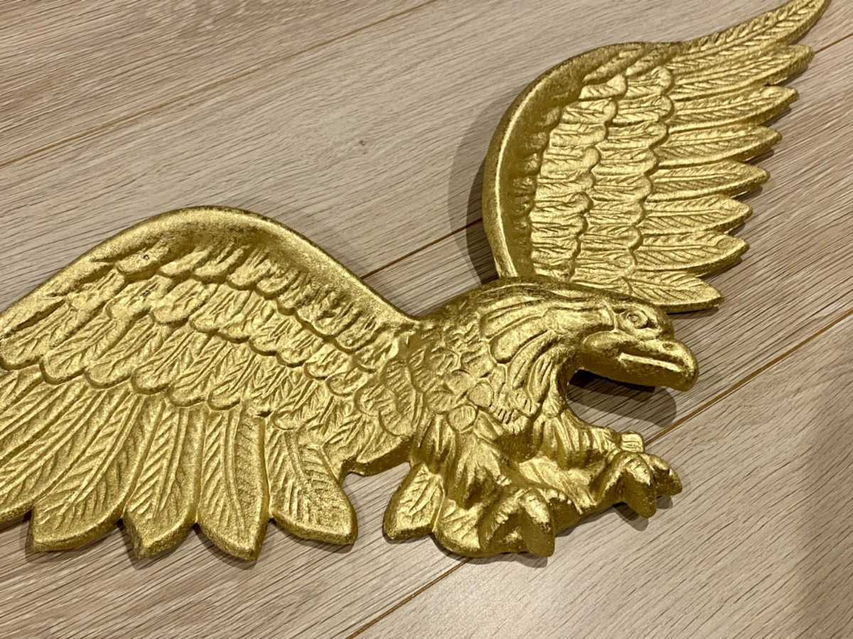 当時物 デコトラ レリーフ 鉄？真鍮？ 鷲 横75cm レトロ デコトラ 