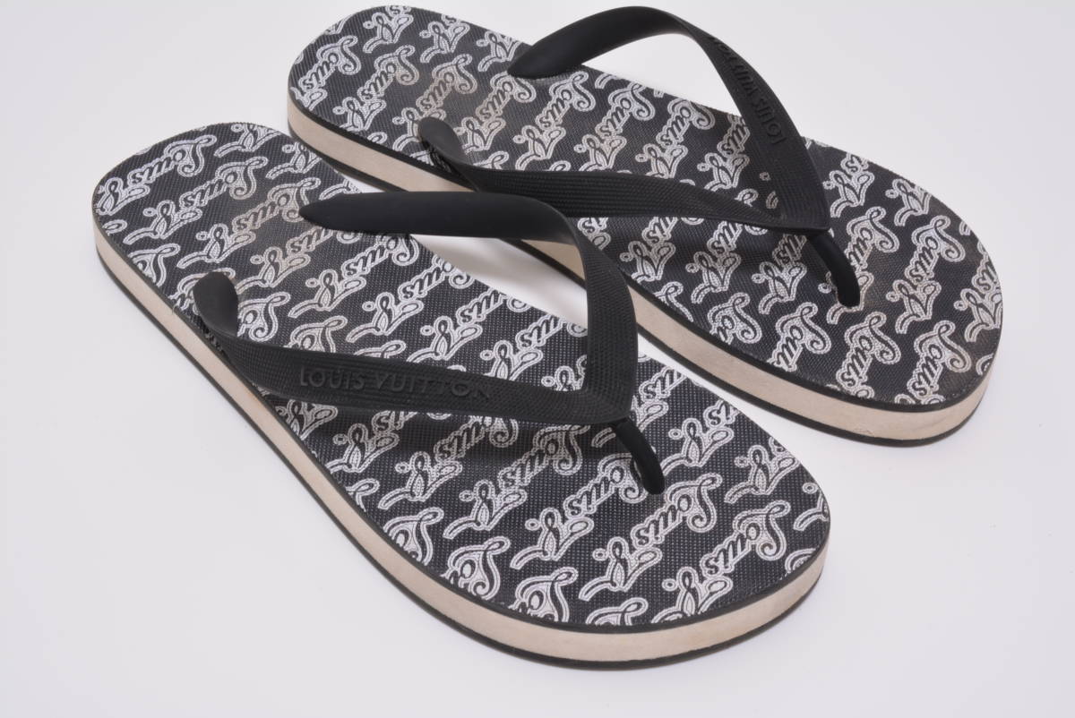【安い，SALE】 ルイヴィトン ビーチサンダル モリトール ライン トング マリンサンダル Louis V.(男性用)｜売買されたオークション情報、yahooの商品情報をアーカイブ公開 - オークファン 靴