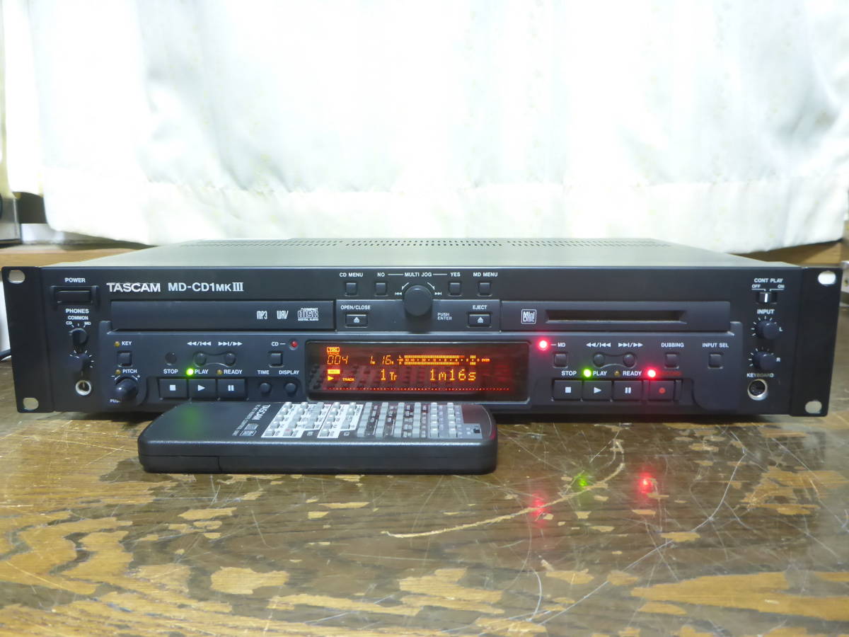TASCAM MD-CD1MKⅢ 業務用CDプレーヤー/MDレコーダー タスカム 【公式 