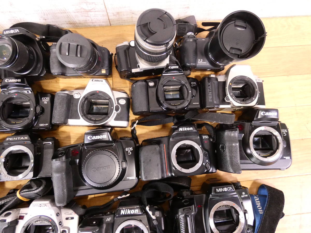△一眼レフカメラ 28台まとめて Canon/PENTAX/Nikon/MINOLTAなど 
