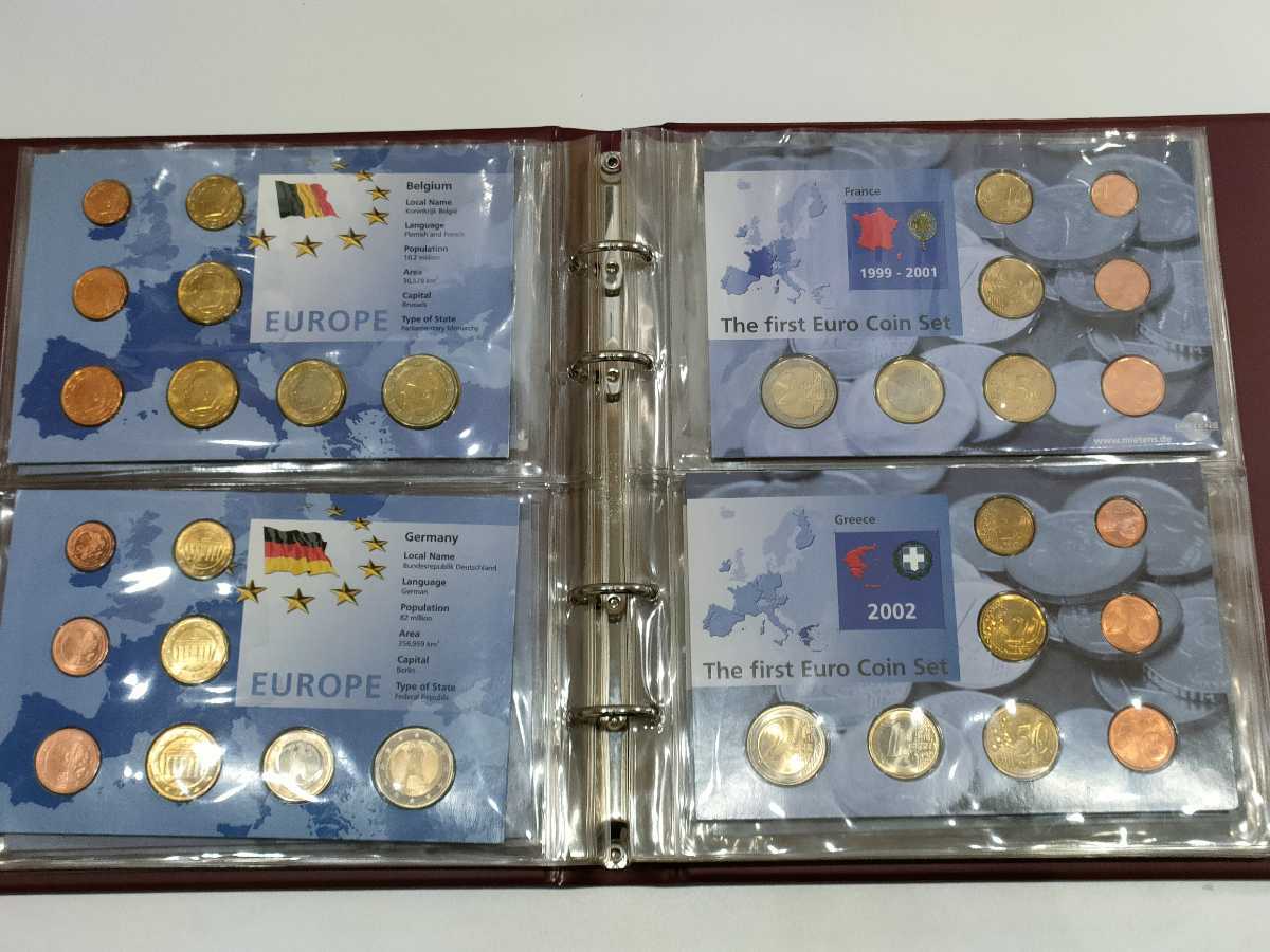 希少な2002年1セントユーロ硬貨。D 1円スタート〜2002ユーロプログラム