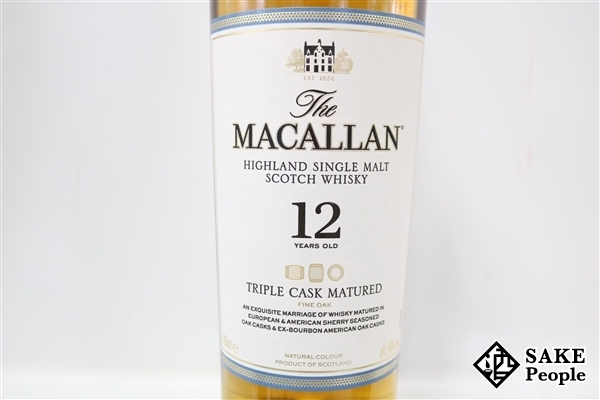 ◇注目! ザ・マッカラン 12年 ファインオーク トリプルカスク 700ml 40