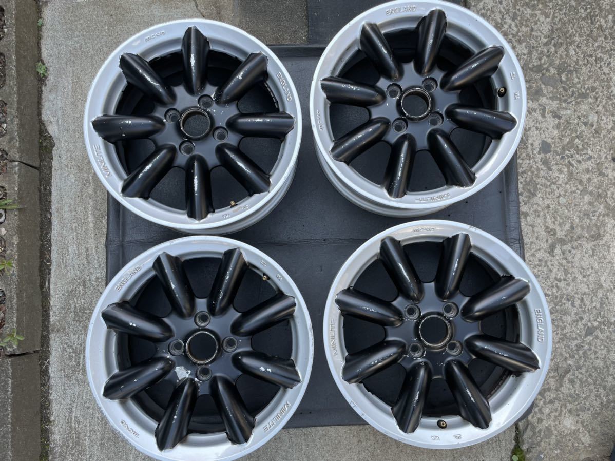 即決 MINILITE ミニライト アルミ 15×6J +47 PCD 100X4H ハブ径56mm 4
