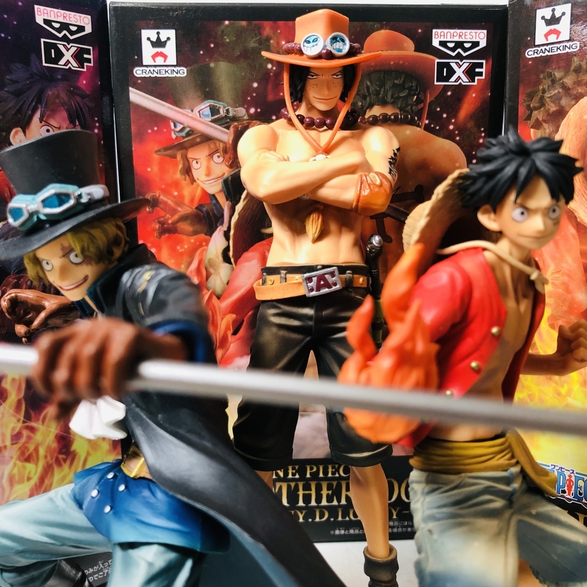 ジャンク DXF BROTHERHOOD II ワンピース サボ エース ルフィ 3種 