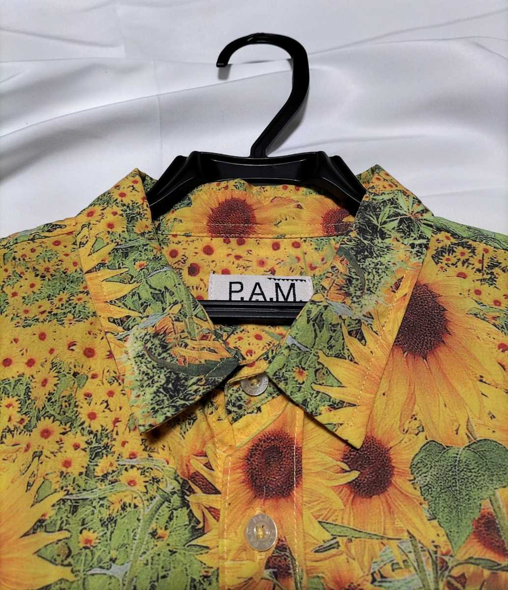 ひまわり柄×ゆったりシルエット】極美品 P.A.M. 長袖シャツ size:S 