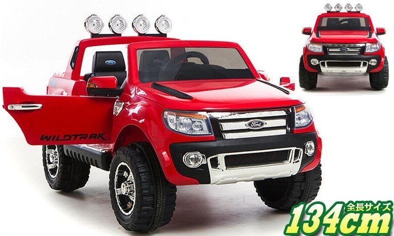 大型！フォード FORD RANGER 電動乗用ラジコン レッド色