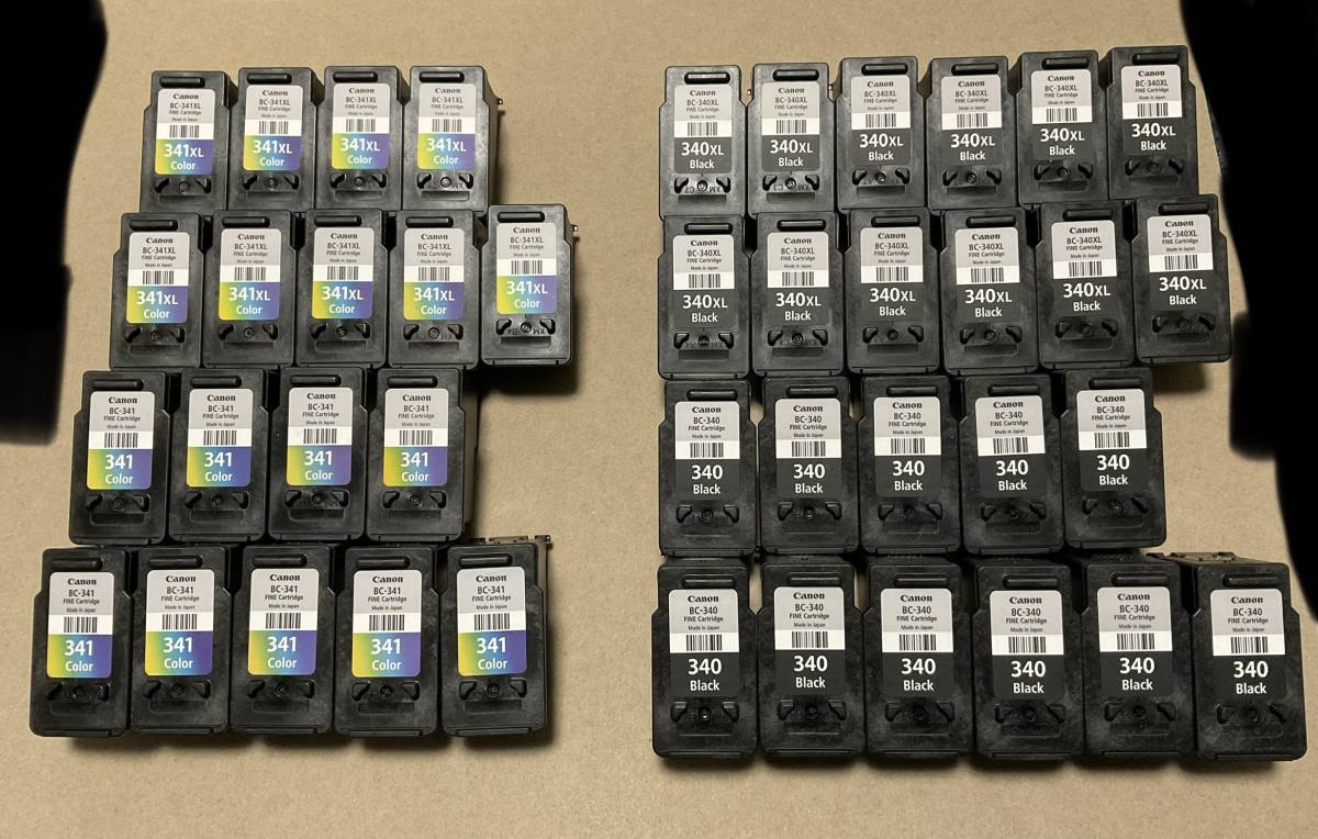 使用済み 空 Canon キヤノン 純正インクカートリッジ BC-340 BC-341 BC 