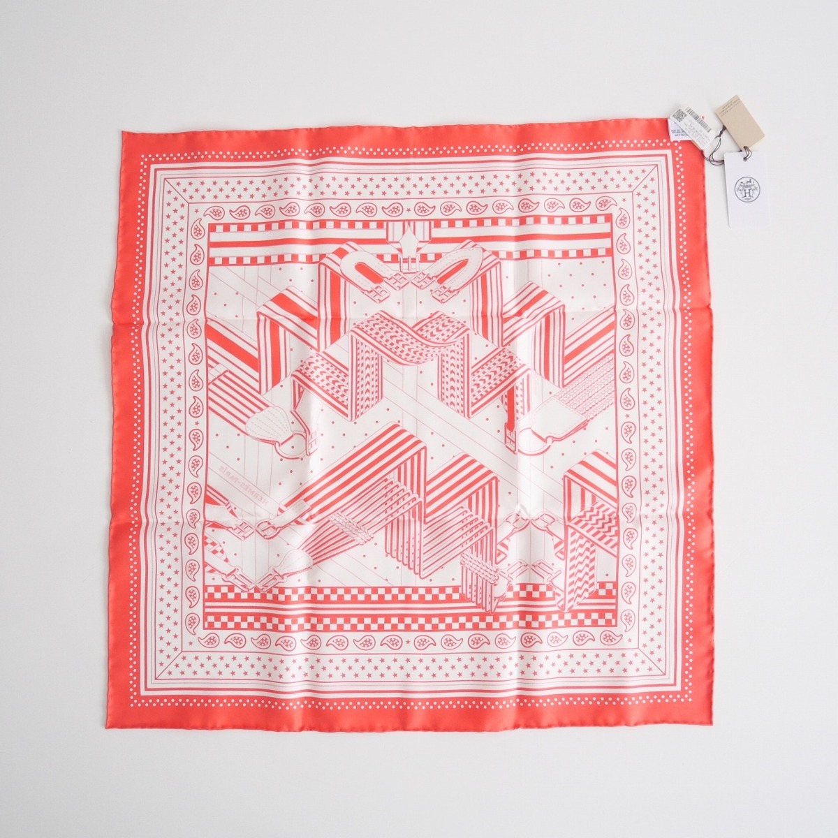 2022SS今季 未使用 / HERMES エルメス / カレ55 ジグザグのサングル