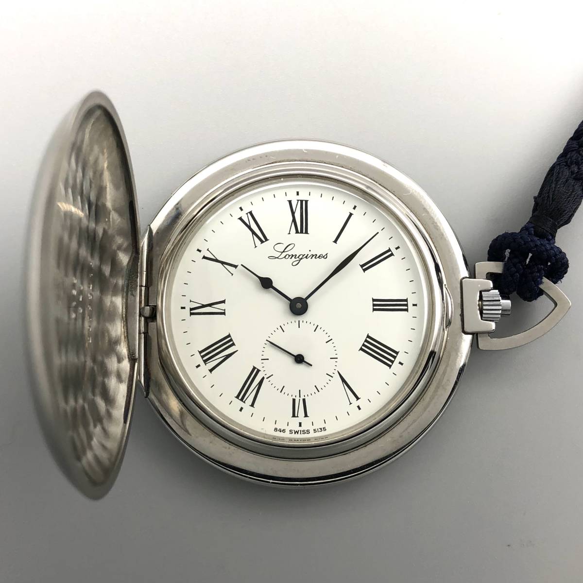 LONGINES ロンジン 懐中時計 ポケットウォッチ L846.4 手巻き 革サック 