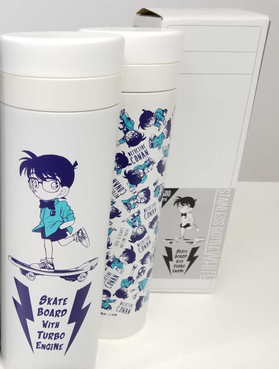 新品未使用 鳥取 限定【名探偵コナン】ステンレスボトル(ホワイト