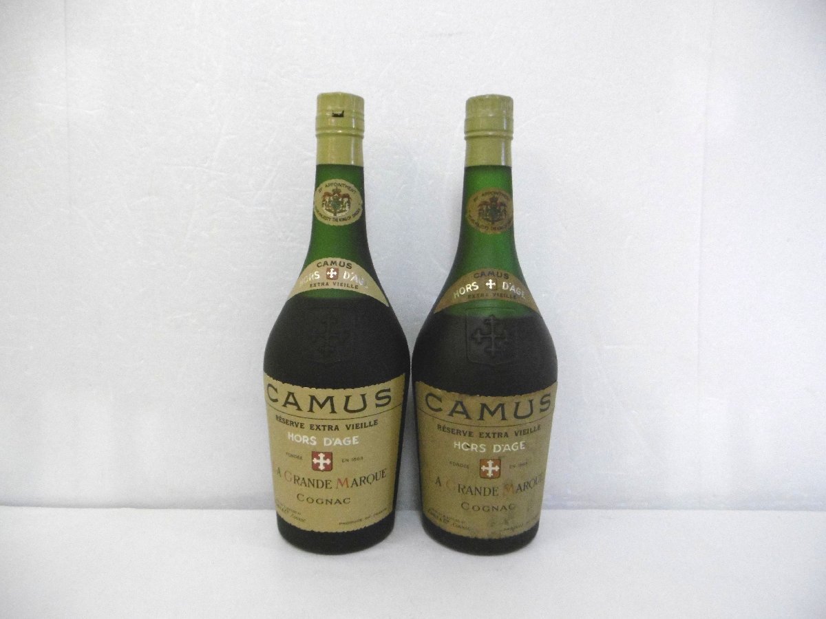 【大人気，SALE】 古酒 未開栓 2本セット CAMUS HORS D'AGE カミュ オルダージュ RESERVE EXTRA VIEILLE グラン マルキ コニャック 容量度数不明 L30356syA(その他)｜売買されたオークション情報、yahooの商品情報をアーカ その他