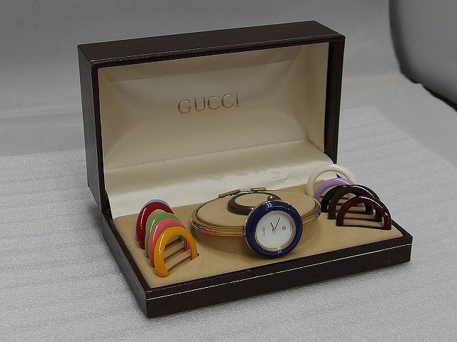 SALE，送料無料 グッチ GUCCI 【ジャンク品】 チェンジベゼル クォーツ