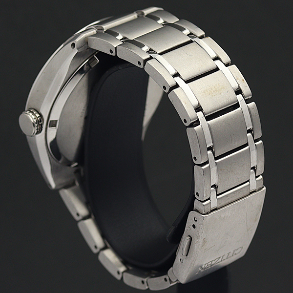 1円☆稼働☆【シチズン】エコドライブ J810-S088097 チタン ネイビー系  