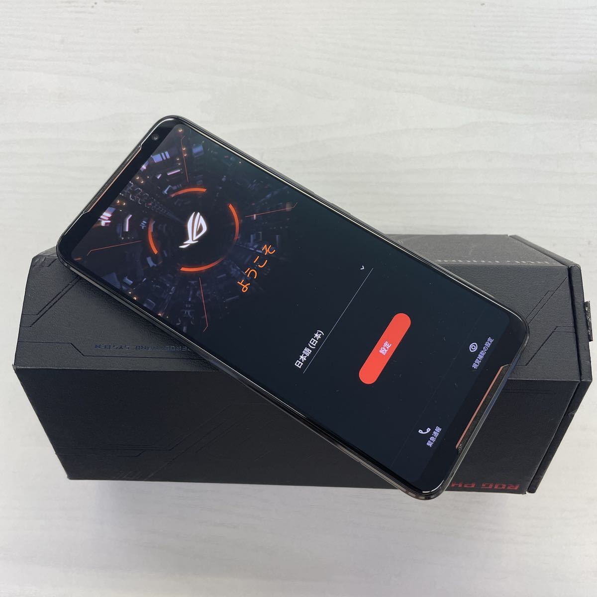 ロック有☆ジャンク品☆ASUS ROG PHONE2 ZS660KL(ブラック)512GB☆除菌済み