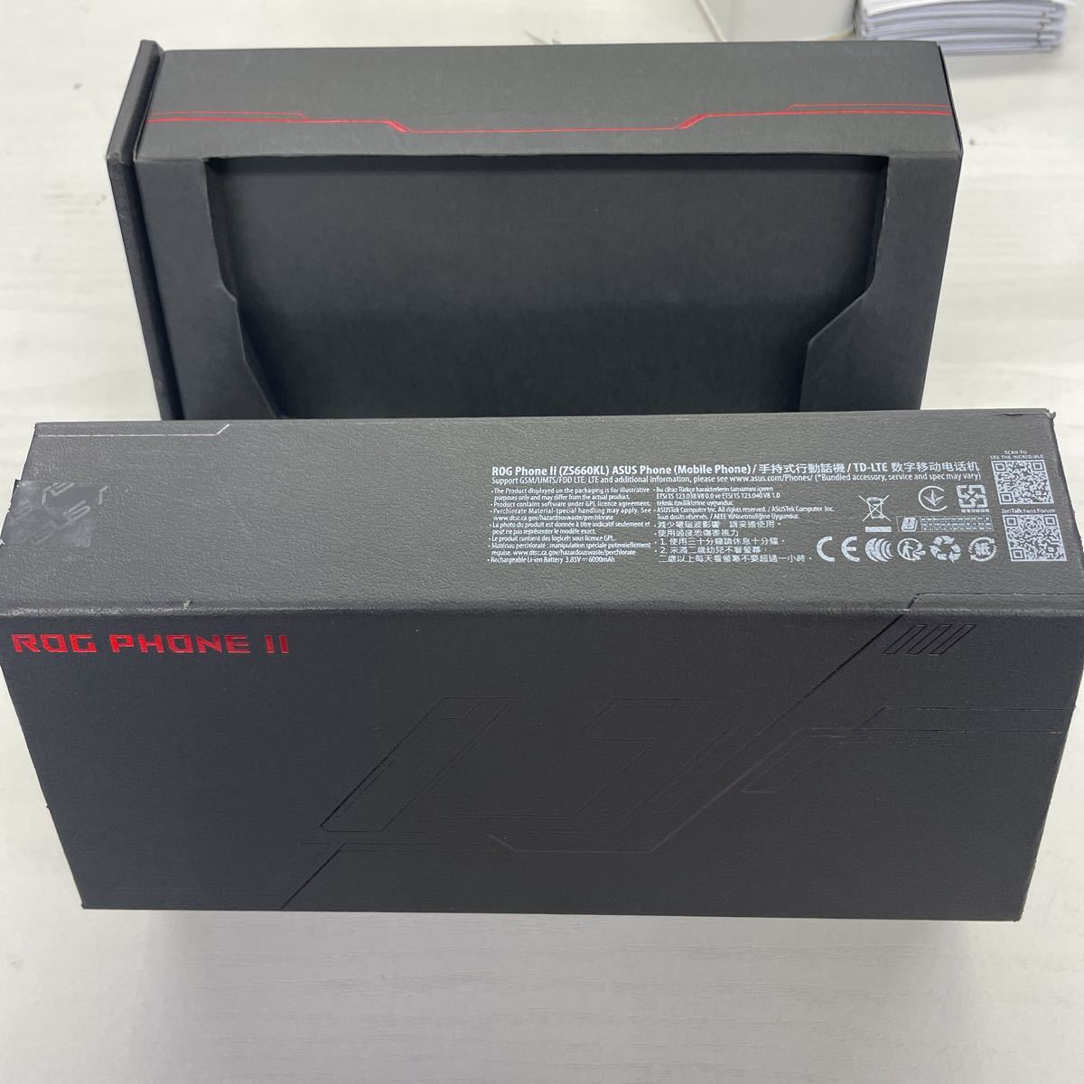ロック有☆ジャンク品☆ASUS ROG PHONE2 ZS660KL(ブラック)512GB☆除菌済み
