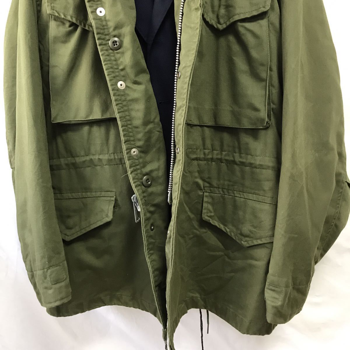 美品 M-65フィールドジャケット SMALL シルバージップ ミリタリー 