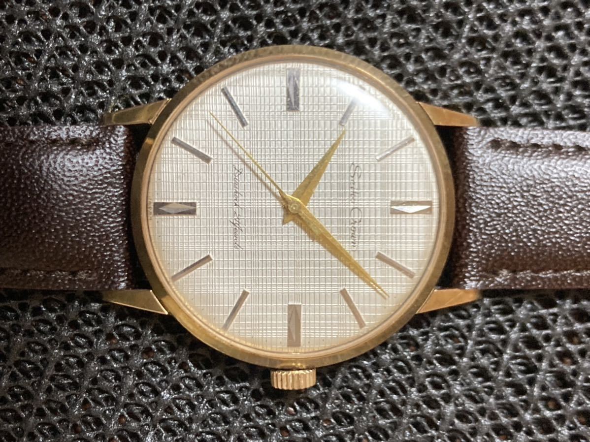 SEIKO CROWN ヴィンテージ 変わり文字盤 手巻き時計 