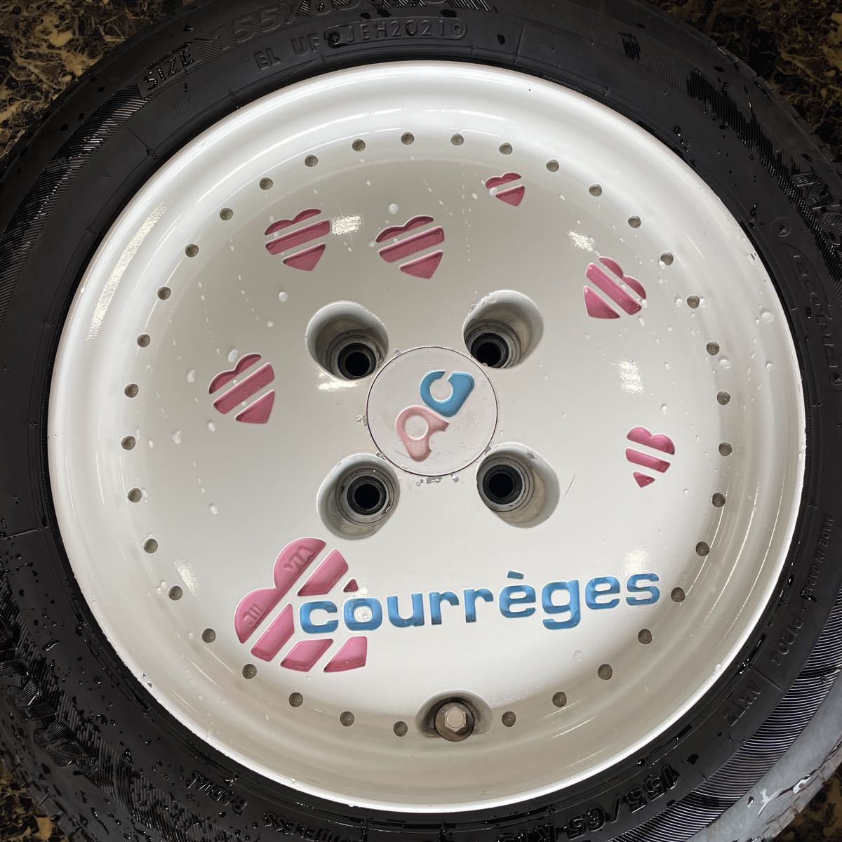 クレージュ ホイール PCD100 軽自動車 旧車 希少 当時物 クレージュ