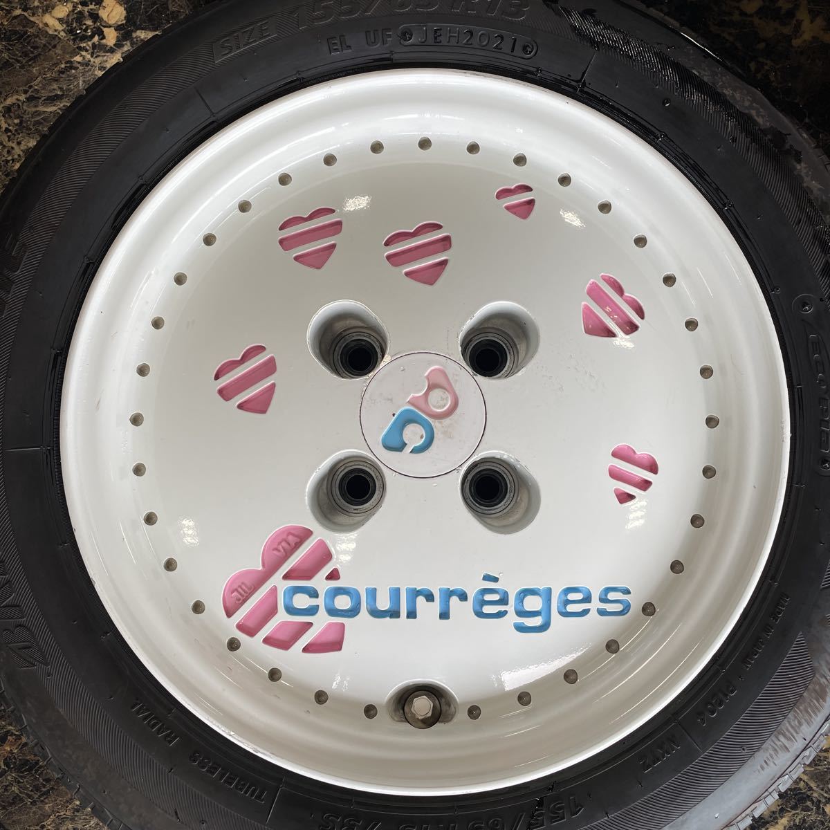 クレージュ ホイール PCD100 軽自動車 旧車 希少 当時物 クレージュ