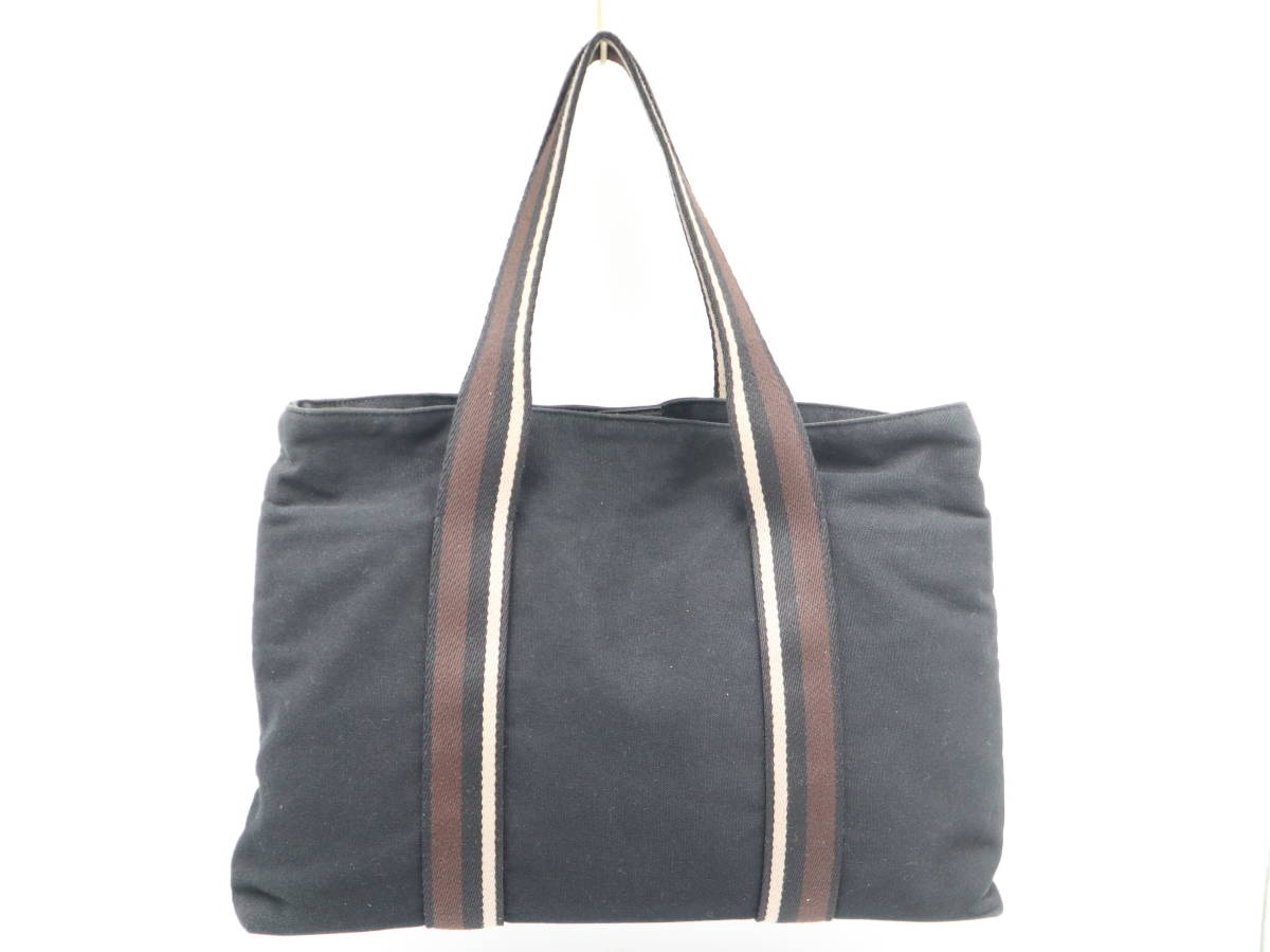 ☆HERMES エルメス トロカホリゾンタルMM キャンバス×レザー トート 