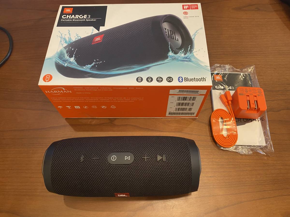 【送料無料】JBL　CHARGE3　BLUETOOTH　ブルートゥース　ワイヤレス　スピーカー　