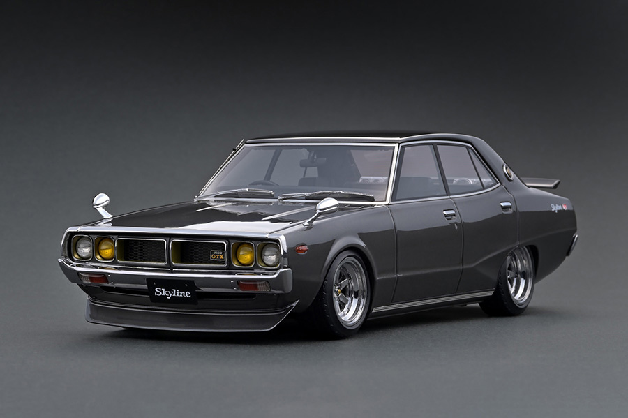 IG 1981 1/18 Nissan Skyline 2000 GT-X (GC110) Gun Metallic