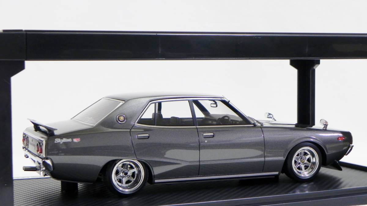 IG 1981 1/18 Nissan Skyline 2000 GT-X (GC110) Gun Metallic