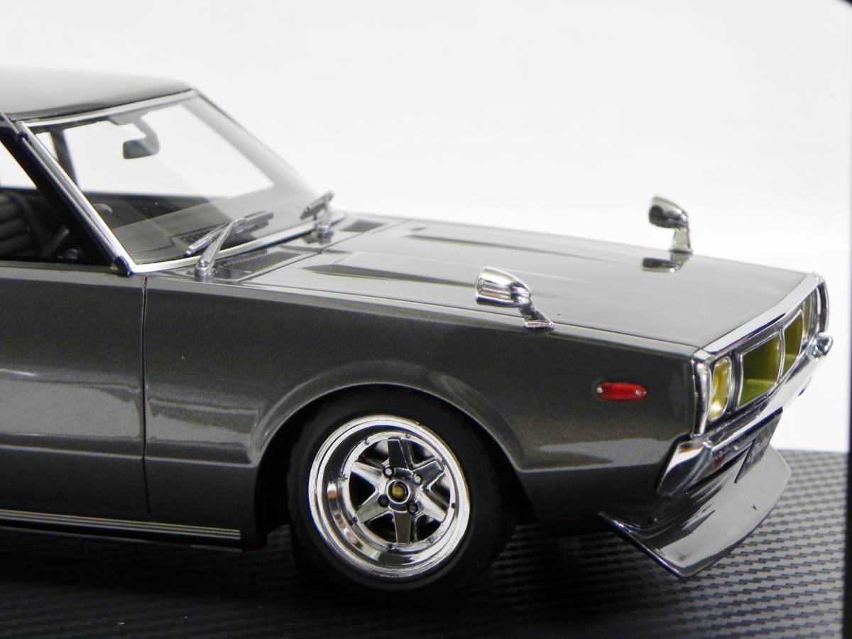 IG 1981 1/18 Nissan Skyline 2000 GT-X (GC110) Gun Metallic