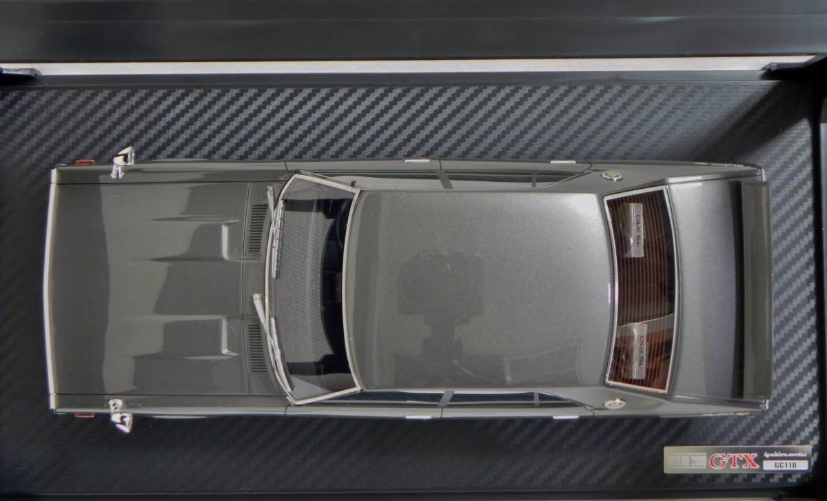 IG 1981 1/18 Nissan Skyline 2000 GT-X (GC110) Gun Metallic