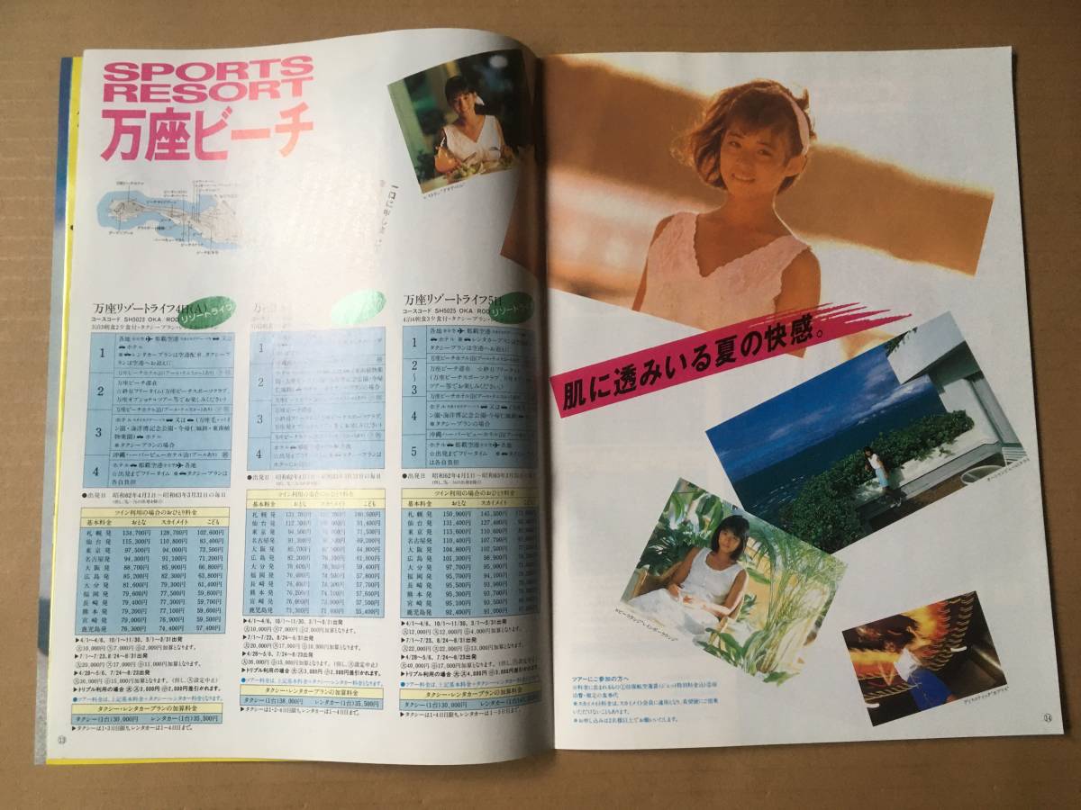 石田ゆり子 水着掲載☆ANA 全日空スカイホリデー 沖縄 パンフレット