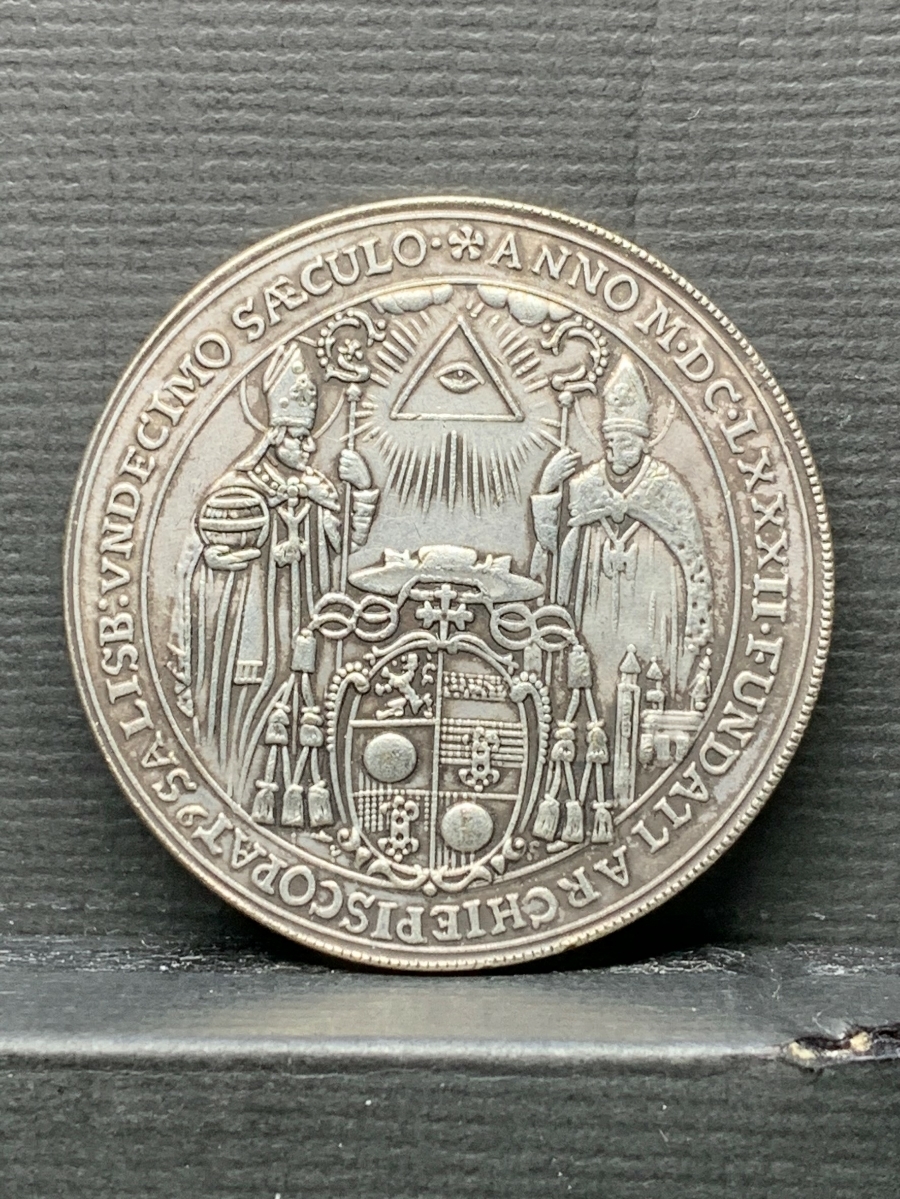 秘密結社の証メダル？詳細不明 イルミナティ フリーメーソンプロビデンスの目 検）古銭銀貨系 レア記念 フリーメイソン オメガコインゆ21 お得，大人気