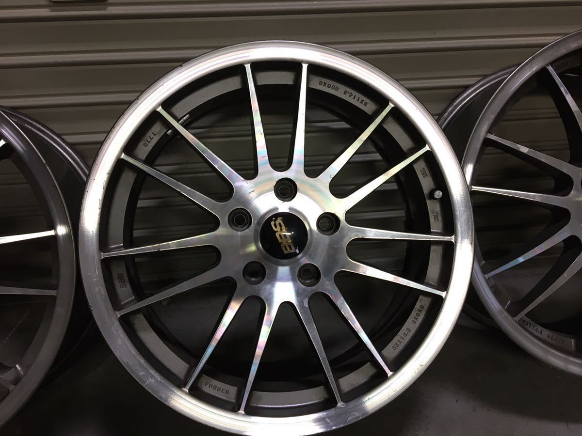 BBS RD155 FORGED 鍛造 17インチ 7J中古ホイール4本 114.3 5穴(社外品 